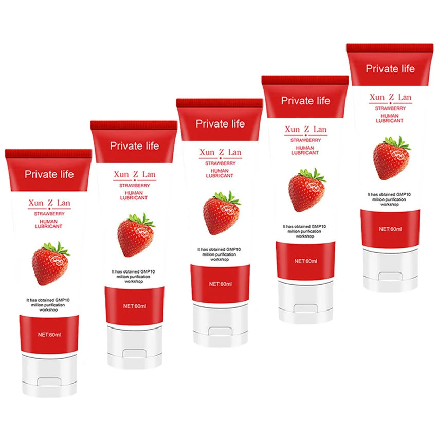 Fruit Water-Soluble Lubricantion Water Based Gel Lubricats Sex intimate For Adults Men Women Gay body Sexy Strawberry Fragrance