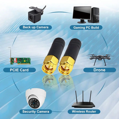 2.4G Mini WiFi Antenna 2.4GHz Wireless Omni FPV Antennae Mmdvm Network Router RP SMA Male TX RX RHCP Racing Drone Aerial