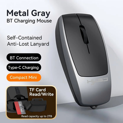 New Arrival HXSJ M109 Mini Wireless Mouse TF Card Reading Function 4D Mute Buttons 120mAh Rechargeable for Laotop Office