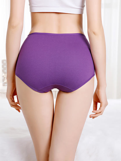 3Pcs/Lot Women's Underwear Plus Size Cotton Panties High Waist Briefs Sexy Lingerie Female Pantys M-5XL Seamless Underpant Girls