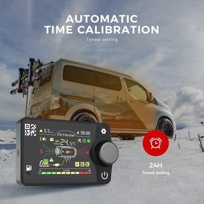 8KW Diesel Air Heater 12V&24V All in One Parking Heater with LCD Switch & Remote Control Bluetooth APP for RV Truck Car Tent