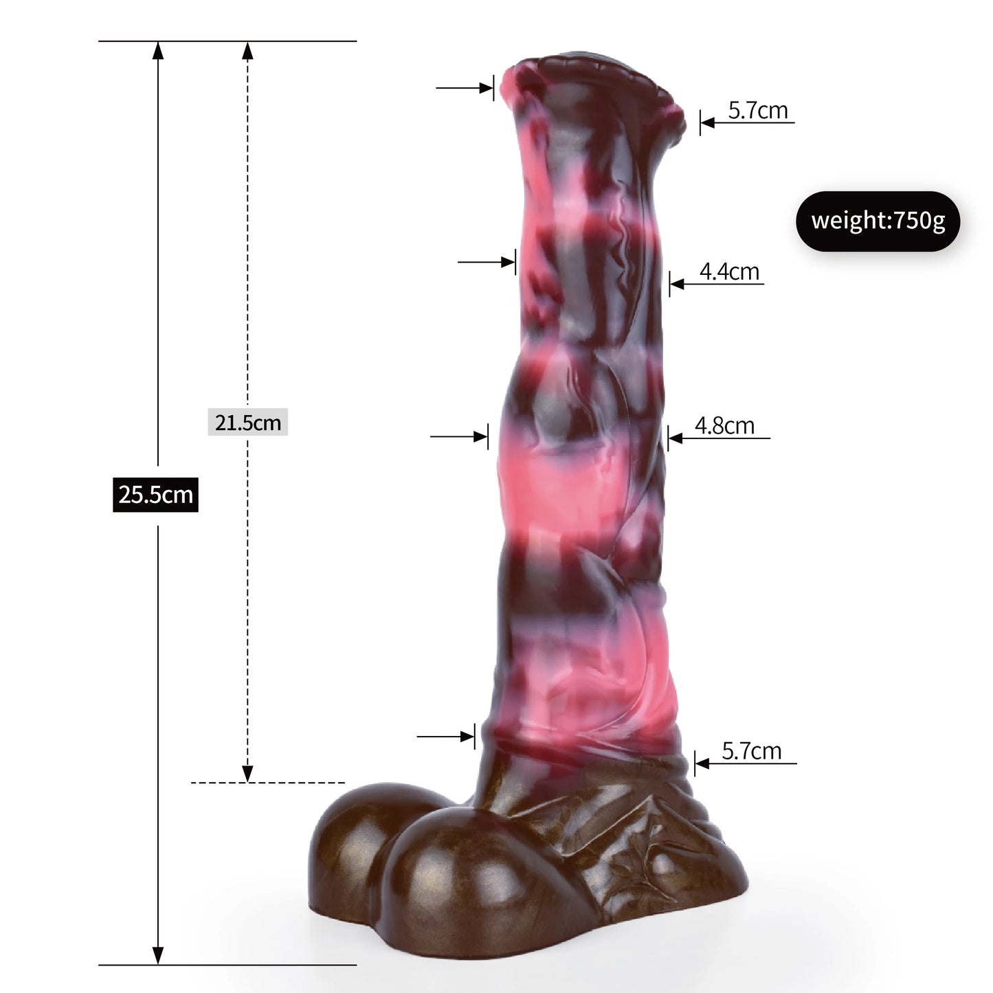 FAAK Silicone Long Penis Fantasy Knot Horse Dildo With Sucker Sex Toys For Women Anal Plug Female Masturbator Adult Games