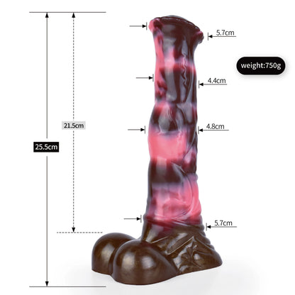 FAAK Silicone Long Penis Fantasy Knot Horse Dildo With Sucker Sex Toys For Women Anal Plug Female Masturbator Adult Games