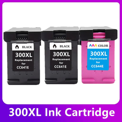Replacement 300XL Ink Cartridges for HP 300 for HP300 XL Deskjet F4280 F4580 D2560 D2660 D5560 Envy 100 110 120 Photosmart C4680