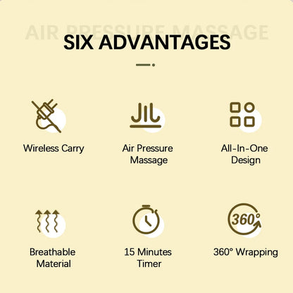 Eletric 360° Air Pressure Calf Massager Wireless Leg Massage 3 Mode Airbag Compresstion Relax Foot Calf Muscle Relieve Fatigue