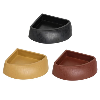 L9BE Reptiles Water Bowl Shallow Triangular Water Dish Terrarium Aquariums Decoratio