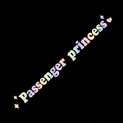 The Text Car Stickers Passenger Princess Interior Decoration Rear View Mirror Fashion Stickers Creative Sport PVC Vinyl Decals