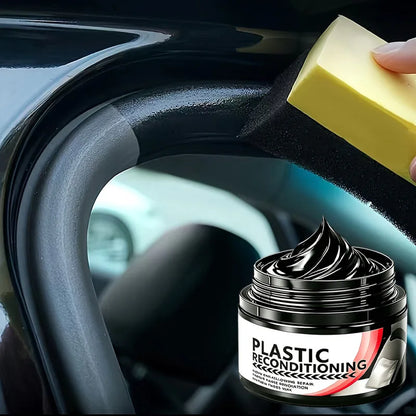 Car Plastic Care Paste Renovates Polishes Interior and Exterior Plastics Dustproof Dirt-Resistant and Adds Shine