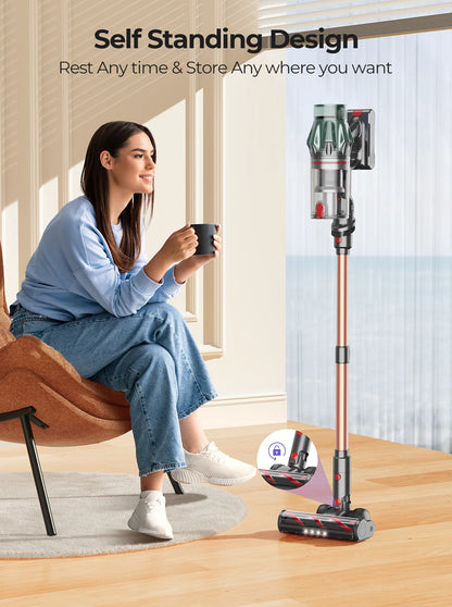 Laresar V7 PRO 600W 65000PA Cordless Vacuum Cleaner Handheld Home Appliance Aromatherapy Function Long Hose Sofa Suction 2026 NE