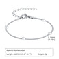 Women Chain Bracelet Silver Color, Stainless Steel Link Stackable Bracelets, Layered Waterproof Gifts