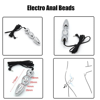 Strongest BDSM Electro Stimulation E-Stim Host Medical Themed Sex Toy Anal Plug Cock Ring Urethral Sound Dilator Pads For Men