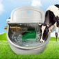 Silver Stainless Steel Automatic Livestock Water Bowl with Brass Float Valve, Durable Water Level Control Drinking Bowl for Horses, Cattle, Sheep, Goats, Alpacas, and Dogs in Farm and Stable Use