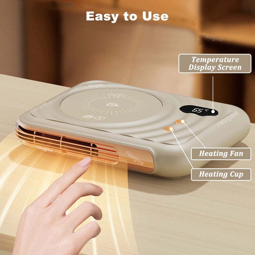 Mug Warmer Electric Cup Warmer Fastest Heating Cup heater with Temperature Display for Coffee Milk Tea Fan Warmer In Winter