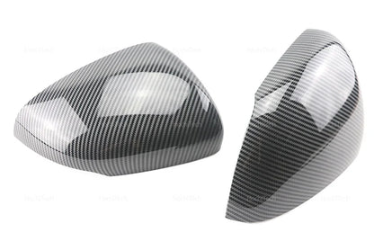 For Mercedes-Benz W177 V177 C118 X118 2018-2023 Black Carbon Fiber Car Rear View Door Wing Side Mirror Cover Caps Shell Case