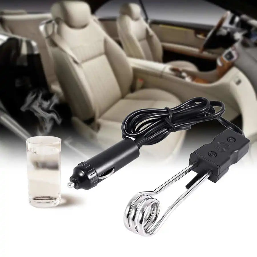 12V 24V 120-140W Car Immersion Heater Portable High Quality Safe Warmer Auto Electric Tea Coffee Water Heater