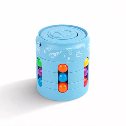 Multiple Functions Fidget Spinner Magic Colorful Beans Finger Spinning Relieves Stress Decompression Tool For Children And Adult
