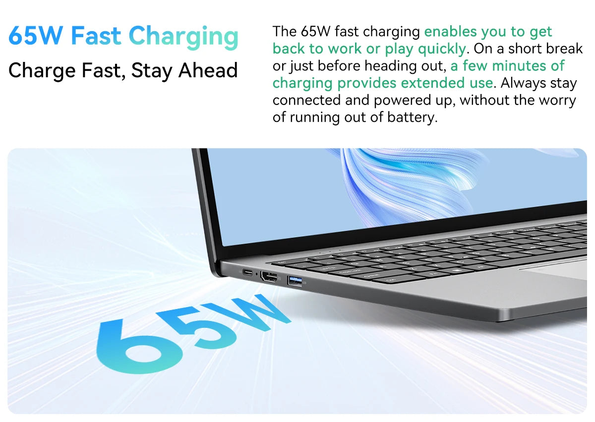 Blackview Acebook 12 Win 11 Pro Laptop 16'' 1920*1200 Display, Intel I5-1030NG7 Notebook, 16GB 512GB, 5000mAh