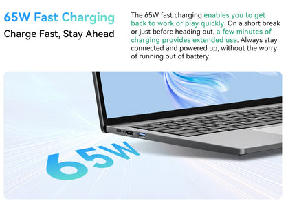 Blackview Acebook 12 Win 11 Pro Laptop 16'' 1920*1200 Display, Intel I5-1030NG7 Notebook, 16GB 512GB, 5000mAh