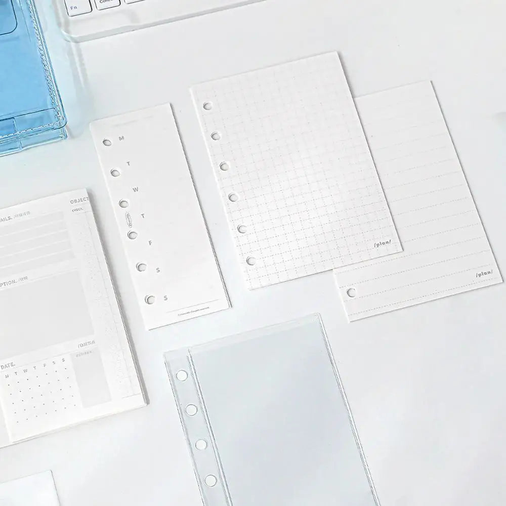 Binder Notebook Aesthetic Portable Detachable Pages Aesthetic Small Notebook Planner for Kids Adults School Classroom College