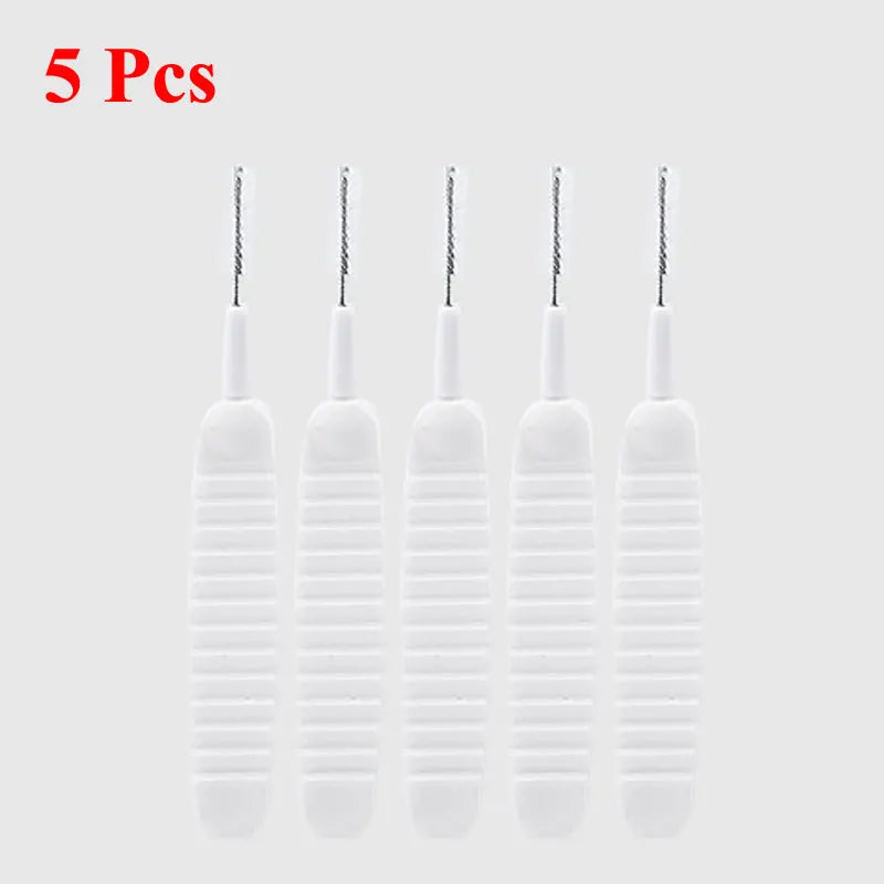 Bathroom Shower Head Cleaning Brush White Small Brush Pore Gap Clean Anti-clogging Nylon For Kitchen Toilet Phone Hole