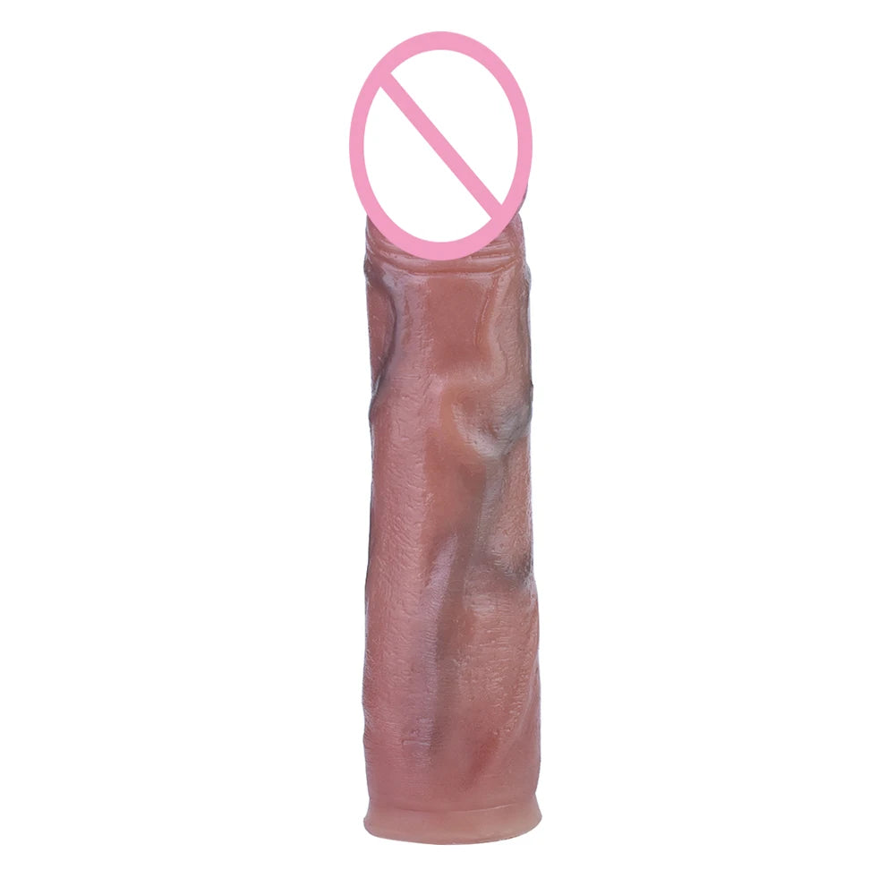 FRKO Silicone Real Big Dildo with Flat Chastity Cage Device Inverted Chastity Accessories Role-Playing Sextoys 정조대 BDSM 18+