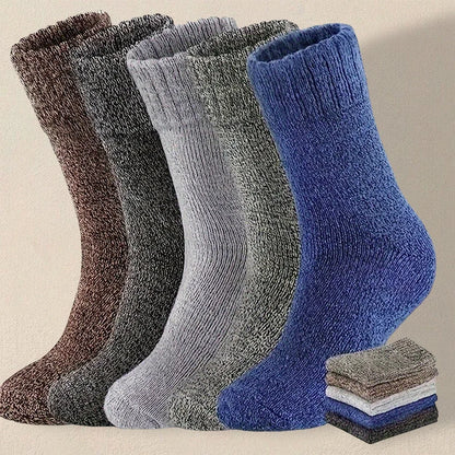 3/5/15 Pairs Men Solid Color Socks  Fashionable Simple Versatile Winter Socks Are Soft Comfortable Lightweight Casual In Length