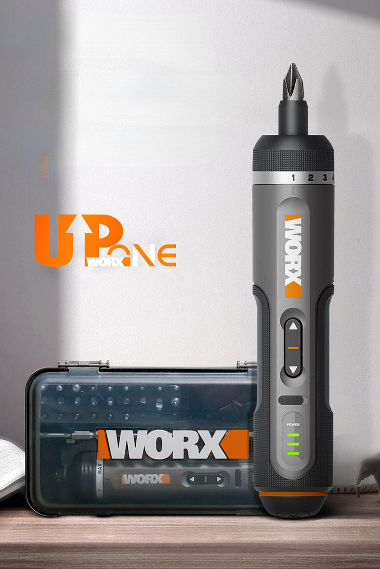 Worx 4V Mini Electrical Screwdriver Set WX242 Smart Cordless Electric Screw Driver USB Rechargeable 30 Bit Set Drill Tool