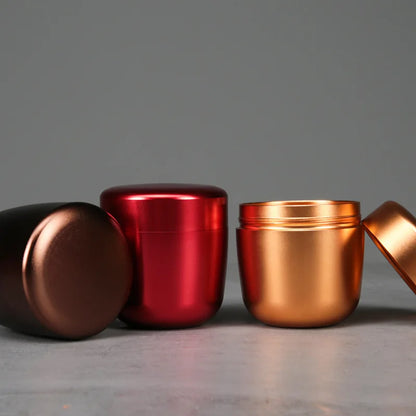 Hot Sale L8 Ashes Aluminum Alloy Capsule Mini Keepsake Iron Urn Funeral Casket Pet Urn Human pet memorials and gifts