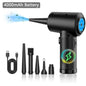 Electric Wireless Air Duster Compressed Air Blower Compressed Air for Cleaning Computer Keyboard Camera Car Home With LED Light