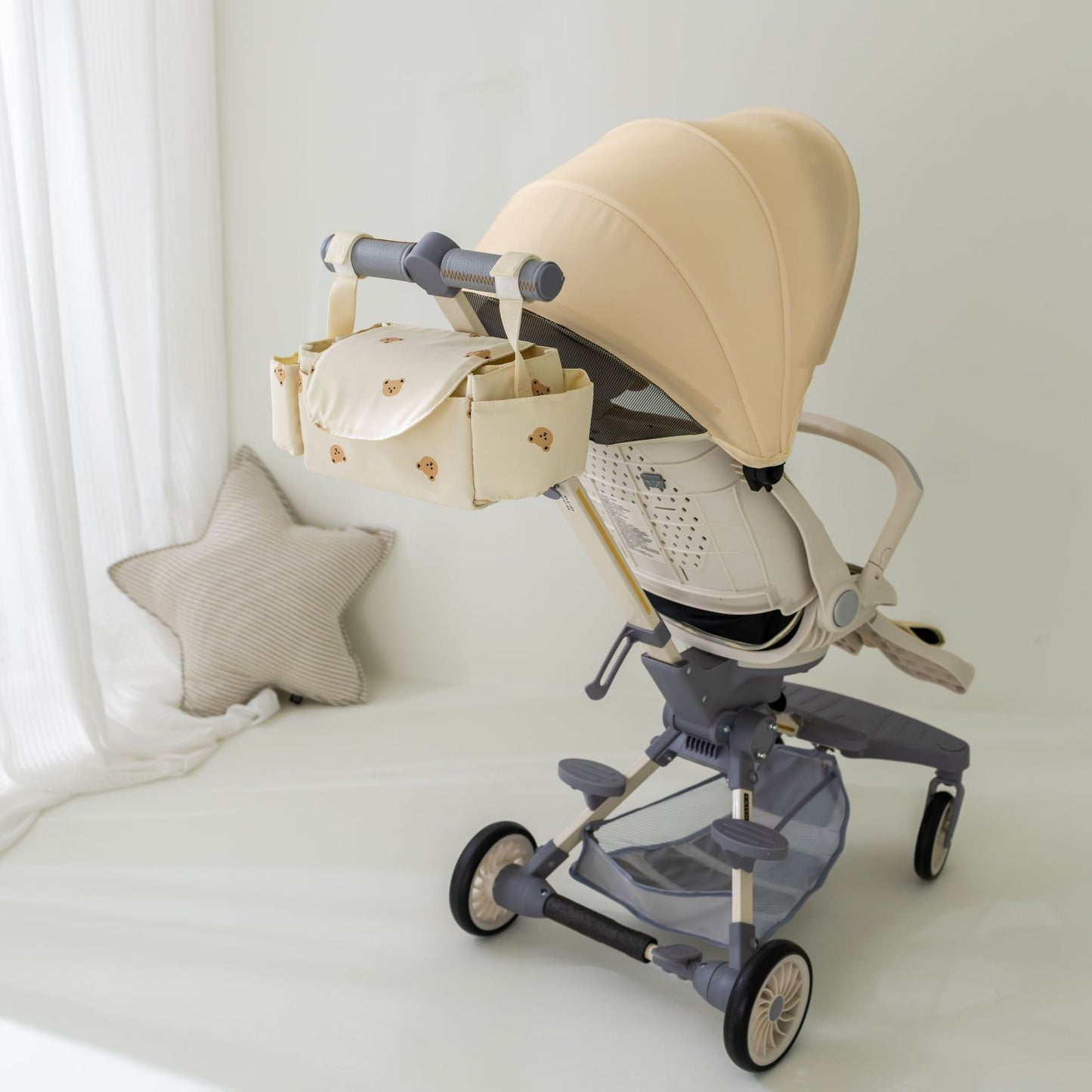 Baby Stroller Bag Pram Organizer Baby Accessories Cup Holder Newborn Trolley Portable Travel Car Bags for Carriages Universal