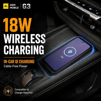 AGM G3 5G Rugged Phone 24GB(12+12) 512GB Wireless Charging 10000mAh Phone 6.72' 120Hz Dimensity 7300 Android15 Camping Light