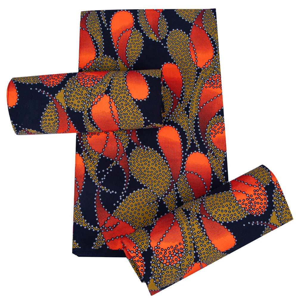 Veritablewax Africa Ankara Prints Batik Wax Fabric DIY Textile Nigeria African Polyester Fabric Dress Sewing Tissu Craft 6 yards