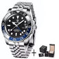 PAGANI DESIGN 2026 40MM Luxury Men GMT Automatic Machinery Watch Ceramic Bezel Jubilee Strap Sapphire Waterproof Watches for men