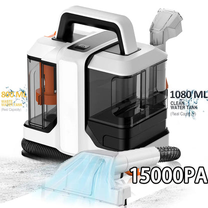 Spot Cleaner 750W 11/15KPa Handheld Carpet Cleaner for Sofa Curtain Spray Suction Integrated Machine Household Clean Machine