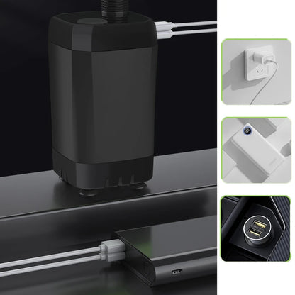 Portable Camping Shower Equipment 6000mAh Rechargeable LED Display Screen Outdoor Simple Electric Mobile Shower Set