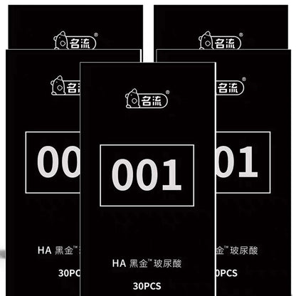 Premium 001 Ultra Thin Condoms 30pcs Non-Latex Safe Condoms Men Women Intimate Health Adult Pleasure Products
