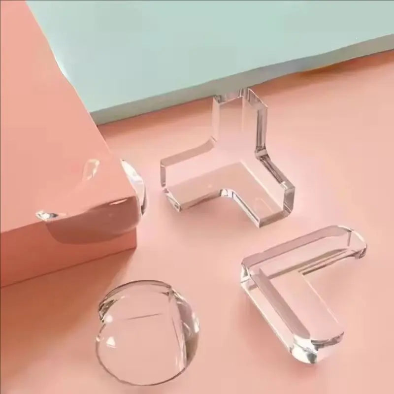 Baby Safety Silicone Table Corner Protector Furniture Edge Protection Cover Transparent Children Anti Collision Edge Gua