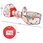 3In1 2.7M Children Ball Pool with Basket Portable Baby Pit Crawling Tunnel Balloon Playpen Tent Kid Indoor Outdoor Yard Toy Gift