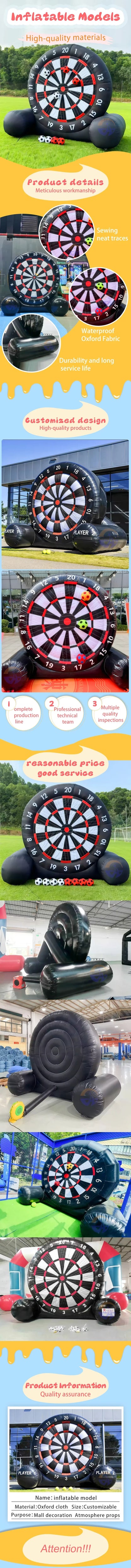 Inflatable Soccer Darts Board Game with Ball Oxford Inflatable Football Target Outdoor Dartboard for Kids And Adults