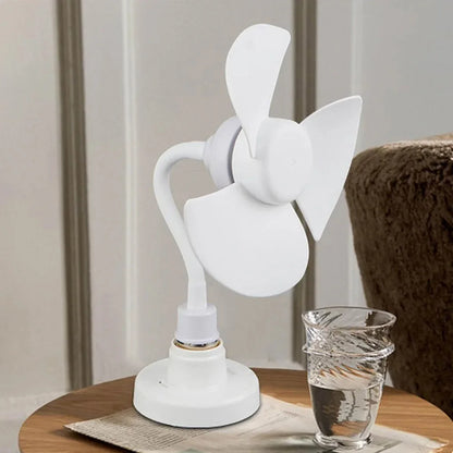 Indoor Ceiling Fan With E27 Screw Base Brushless Motor Providing Quiet Efficient Air Movement Lamp Socket Fan 14CM Compact Size