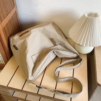 Japanese Women Men Shoulder Crossbody Bag Large Canvas Messenger Bags for Student 2024 Brand Book Bags Female Handbag Satchels