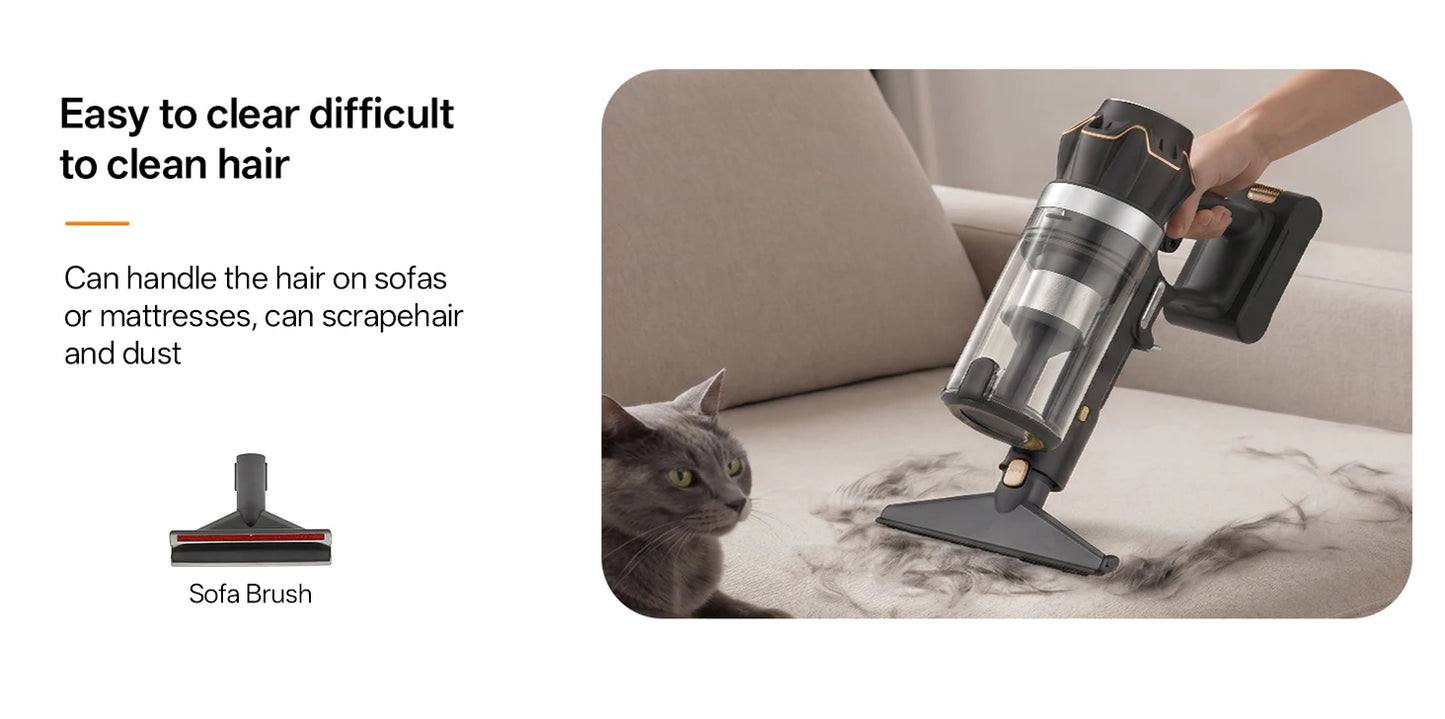 COTIAR V30 PRO 75kPa 800W Cordless Vacuum Cleaner Strong Suction 95 Mins Runtime Handheld Home Appliance Portable Removable Battery