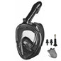 Full Face Snorkel Mask Silicone Diving Mask Full Dry Panoramic With Camera Holder Large Frame Swimming Goggles Set For Adults