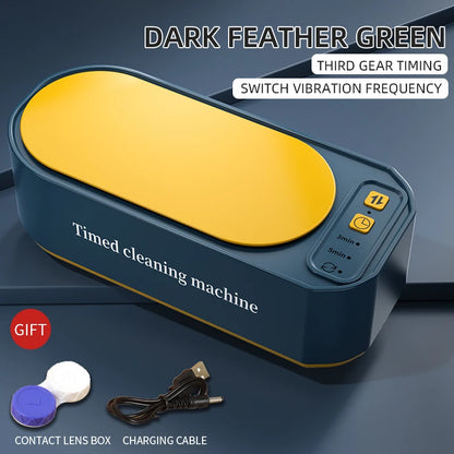 250mAh Ultrasonic Glasses Cleaning Machine Ultrasound Timed jewelry toothbrush High Frequency Ultrasonic Cleaner Bath 2026