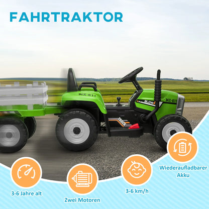 Electric Car for Children, Tractor for Children, with Parental Remote Control, Size 136.5x50x52.5 cm