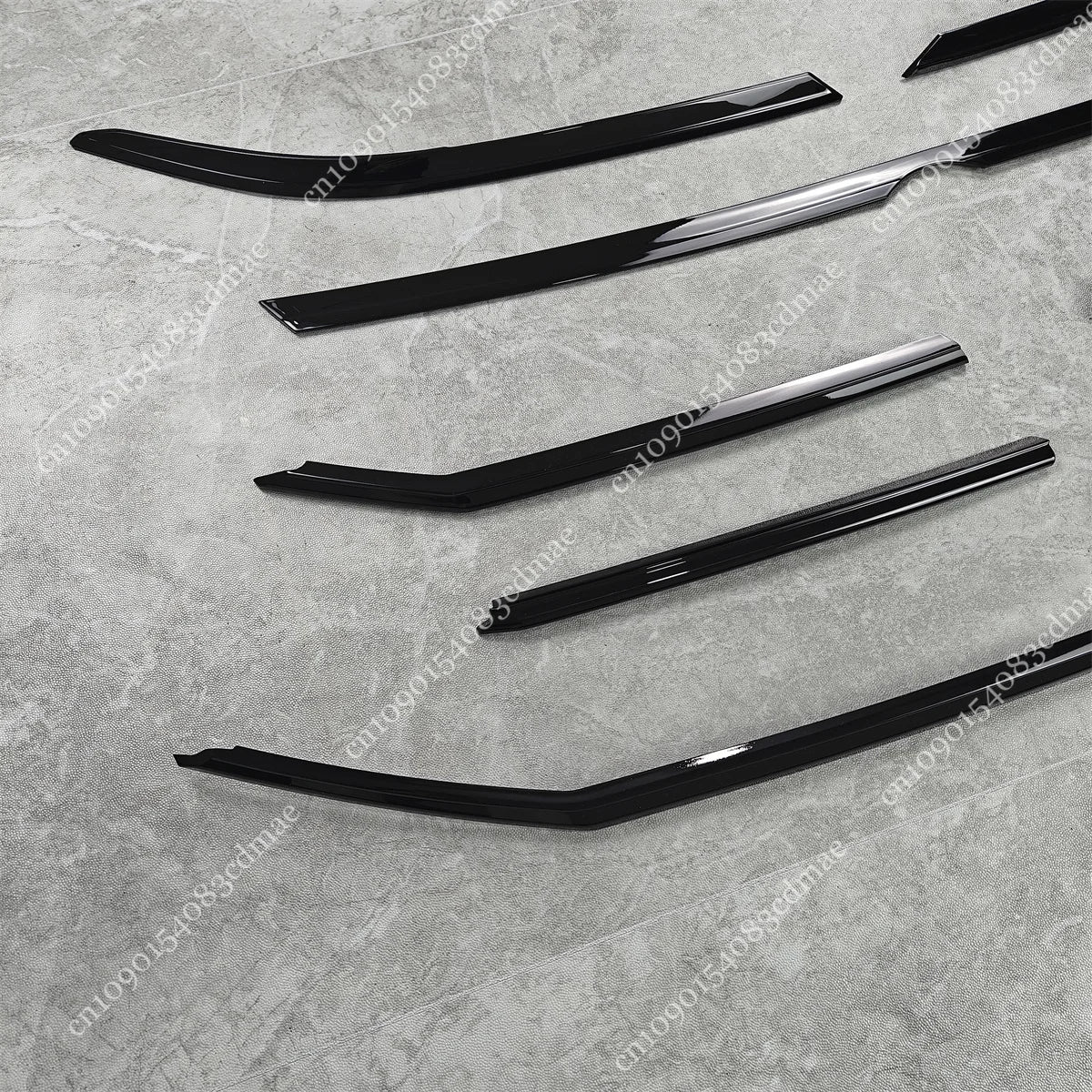 Grille Blacking Decoration Black Stickers For VW Passat B8 2019-2023 Facelift B8.5 Front Headlight Eyebroｗ Eyelids ABS Body Kits