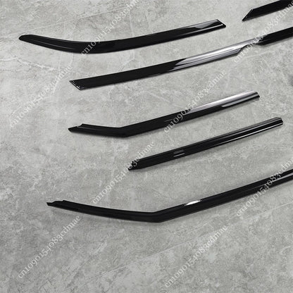 Grille Blacking Decoration Black Stickers For VW Passat B8 2019-2023 Facelift B8.5 Front Headlight Eyebroｗ Eyelids ABS Body Kits