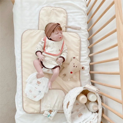 Foldable Baby Diaper Changing Pad Waterproof Newborn Nappy Changing Mat Travel Diaper Change Sheet Bedding Urine Pads Breathable
