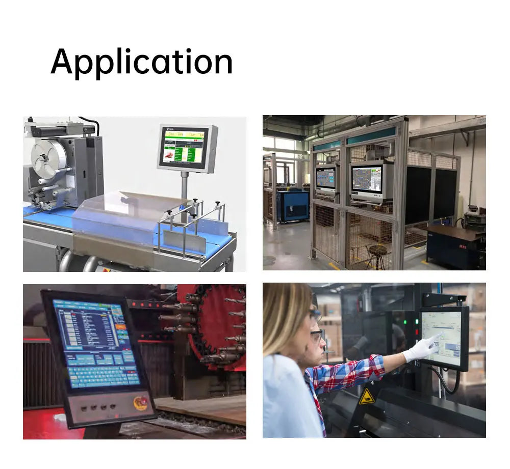 15-23.8 Inch Industrial Touch Screen Panel Pc Aluminum Case Embedded Front Ip65 All In One Industrial Panel Pc