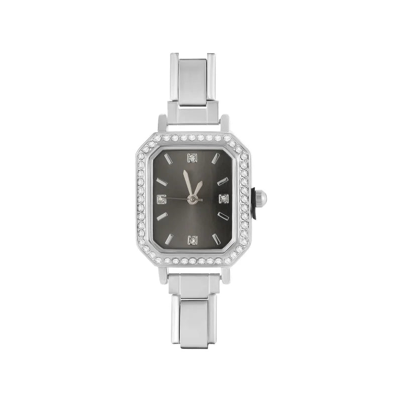 Fashion Colorful Dial Square Stainless Steel Women Watch Head Fit 9mm Bracelet For Party Friend Wife Birthday Jewelry Gifts